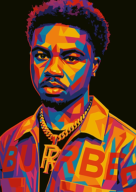 Roddy Ricch Pop Art Portrait