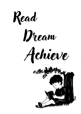 Read, Dream, Achieve: Boy Reading