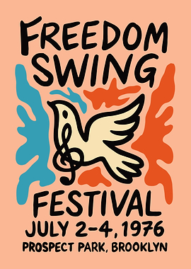 Freedom Swing Festival Poster, 1976