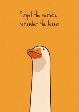 Motivational Goose Cartoon
