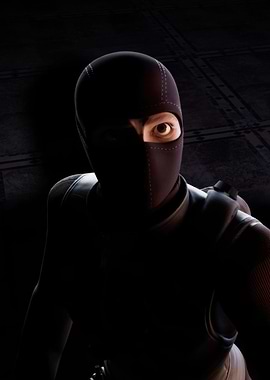 Dark Hours Masked Figure in Dark Setting