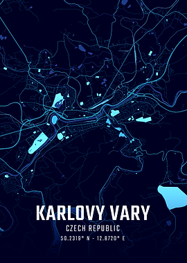 Karlovy Vary Midnight City Map
