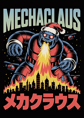 Mechaclaus Robot Santa City Attack