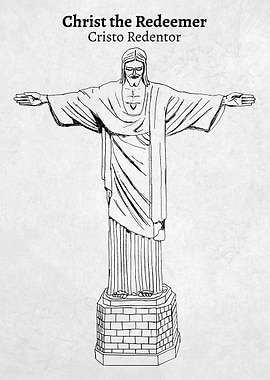 Sketch of Christ the Redeemer Statue