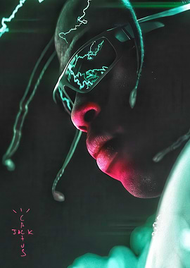 Travis Scott Cactus Jack Portrait