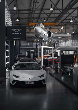 White Lamborghini Huracan Performante