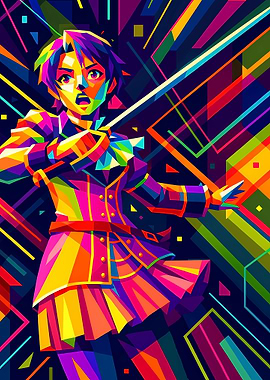 Trails of Steel Kloe Warrior Digital Art