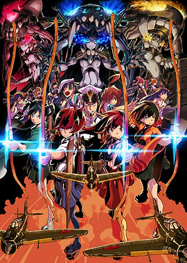 Anime Girls with Bows and Airplanes