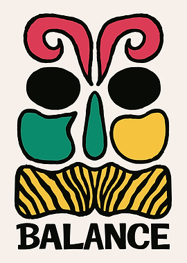 Abstract Balance Graphic Art