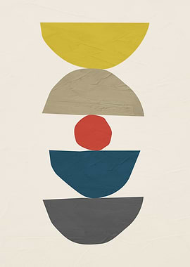 Abstract Geometric Shapes Art