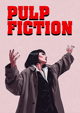 Pulp Fiction Mia Wallace Illustration
