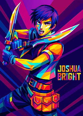 Trails of steel Joshuae Colorful Pop Art