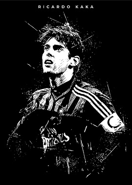 Ricardo Kaka Black and White Portrait