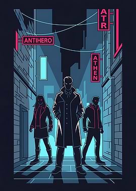 Antihero Team in Urban Alleyway