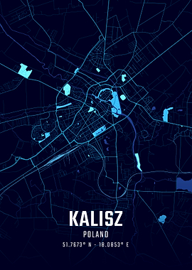 Kalisz Midnight City Map