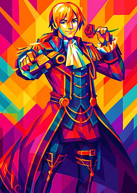 Trails of steel Oliviere Colorful with Rose