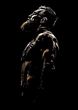 Conor McGregor Portrait in Dark Style