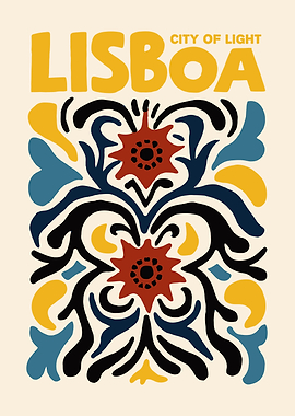 Lisboa City of Light Art Print