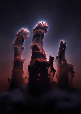 Pillars of Cosmic Dust