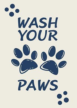 Wash Your Paws Sign