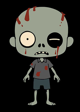 Cartoon Zombie Character Illustration