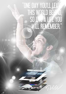 Avicii Tribute Art with Quote