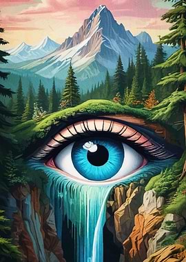 Surreal Eye Landscape