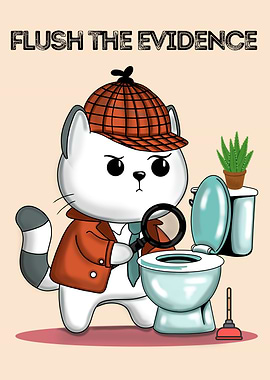 Detective Cat: Flush the Evidence