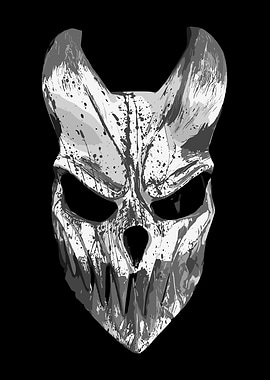 Skull Mask with Horns