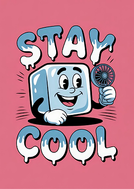Stay Cool Cartoon Ice Cube