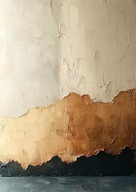 Abstract Textured Painting with Earth Tones