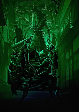Silent Hill Pyramid Head Illustration