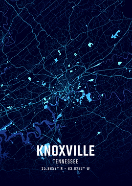 Knoxville Midnight City Map