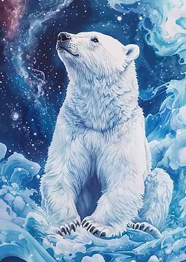 Majestic Polar Bear Watercolor