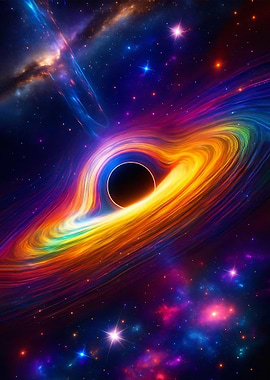 Colorful Black Hole in Space