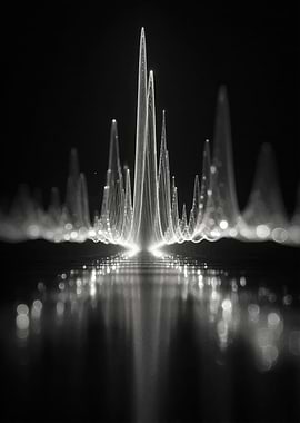 Abstract Light Peaks Reflection