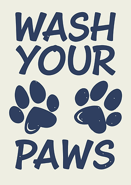 Wash Your Paws Sign