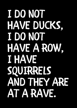 Squirrels at a Rave Text Art