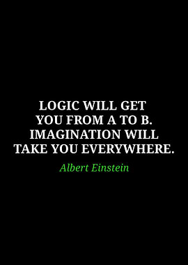 Einstein Quote: Logic vs. Imagination