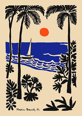 Mexico Beach, Florida, beach scene