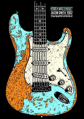 Guitar Fender Stratocaster Ultra Relic Illustration