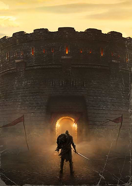 Knight at Castle Gate