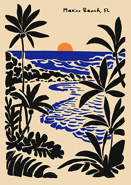 Mexico Beach, Florida, beach scene