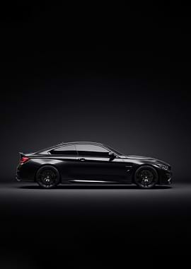 Sleek Black Sports Car bmw m4