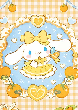 Cinnamoroll Oranges Hearts
