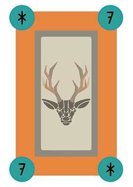 Geometric Deer Head Illustration