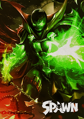 Spawn Comic Book Character Illustration