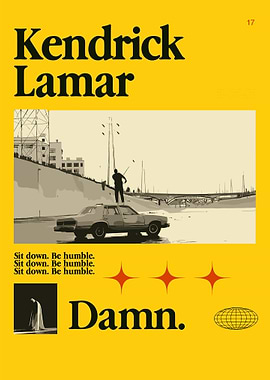 Kendrick Lamar Damn Album Cover Art