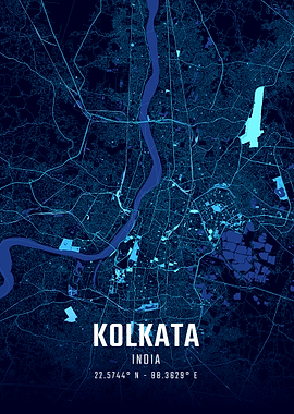 Kolkata Midnight City Map