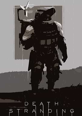 Death Stranding Minimalist Poster Art